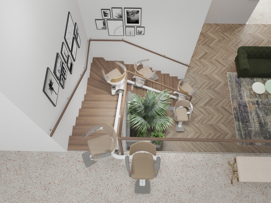 Salvaescaleras TK Home Solutions en movimiento