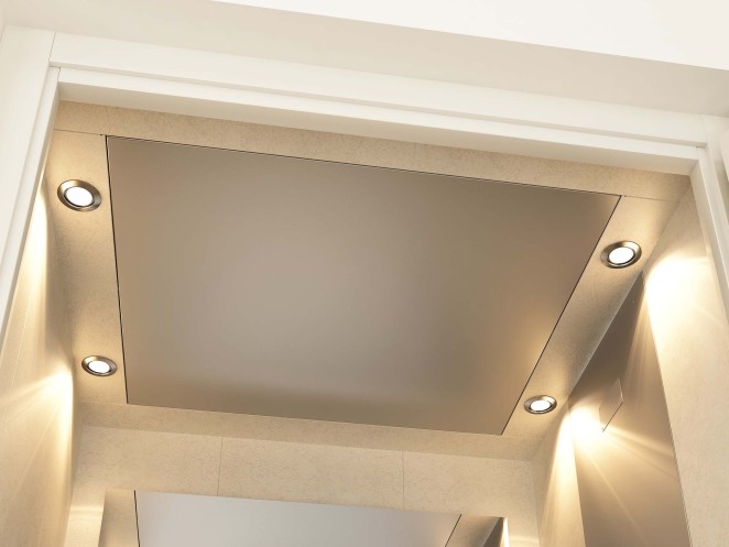Los ascensores domésticos de TK Home Solutions, Serie Confort, disponen de 2 o 4 puntos de iluminación interior.