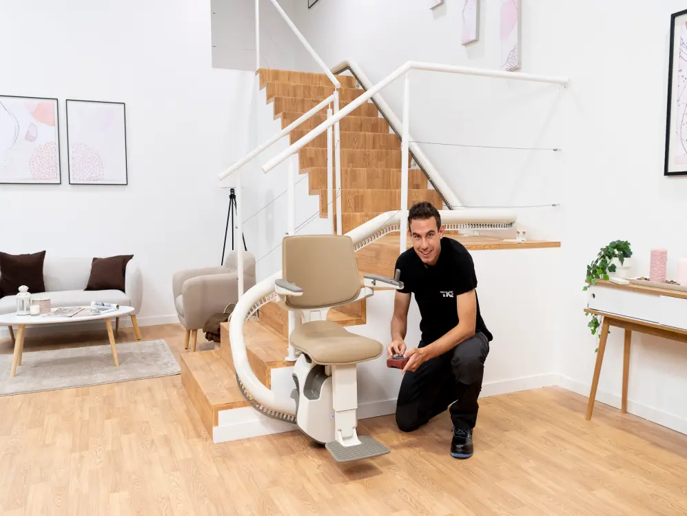 silla salvaescaleras para curvas modelo S200